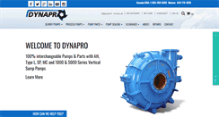 Desktop Screenshot of dynaproequipment.com